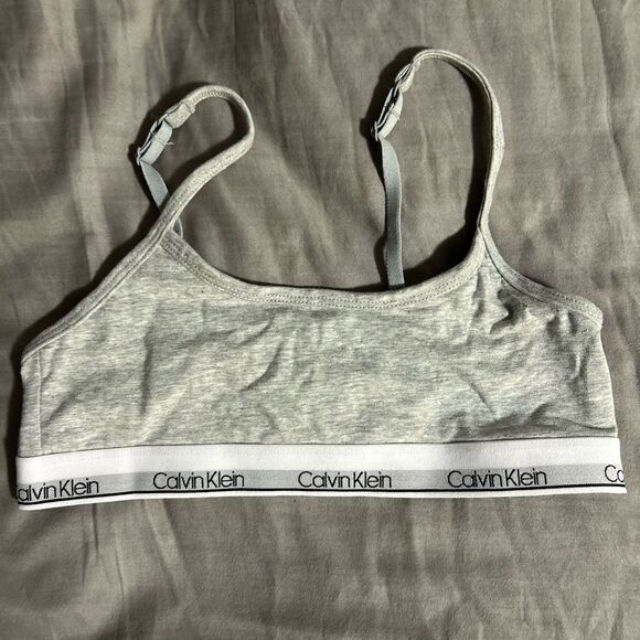 Calvin Klein Other - Calvin Klein Light Gray Bralette Size L (10/12)